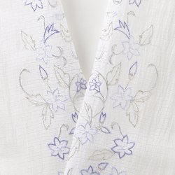 画像1: 半襟　麻絽 刺繍いろいろ　（13）