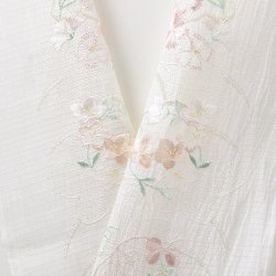 画像1: 半襟　麻絽 刺繍いろいろ　（06）