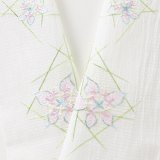 半襟　麻絽 刺繍いろいろ　（07）