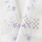 半襟　麻絽 刺繍いろいろ　（09）