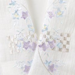 画像1: 半襟　麻絽 刺繍いろいろ　（09）