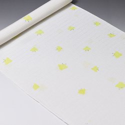画像1: 帯揚げ　楊柳絽白地千鳥　（03）