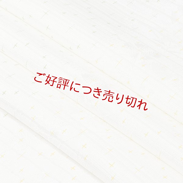 画像1: 帯揚げ　乱絽二色立別十字絣　（01） (1)