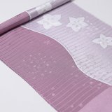 帯揚げ　絽ローケツ染め分け桔梗　（01）