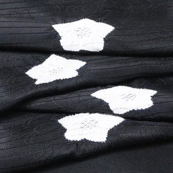 画像1: 帯揚げ　絽濃地輪出し桔梗　（06）