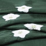 帯揚げ　絽濃地輪出し桔梗　（02）