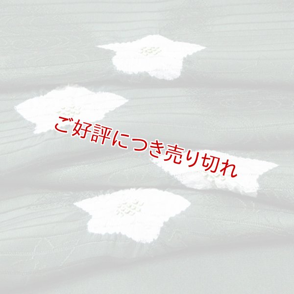 画像1: 帯揚げ　絽濃地輪出し桔梗　（02） (1)