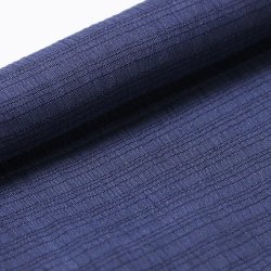 画像1: 帯揚げ　小千谷麻絽無地　藍鉄（あいてつ）（14）