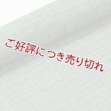 帯揚げ　小千谷麻絽無地　千歳緑（ちとせみどり）（04）