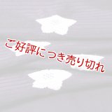 帯揚げ　絽濃地輪出し桔梗　（04）