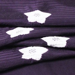 画像1: 帯揚げ　絽濃地輪出し桔梗　（04）