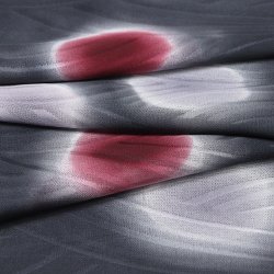 画像1: 帯揚げ　紋紗さざなみ　二色水玉ぼかし　（08）