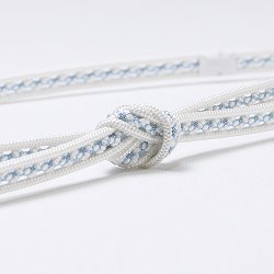 画像1: 帯締め　レース小桜三本山道撚房　（03）