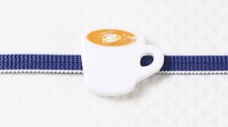 画像1: 帯留め　珈琲（カプチーノ）
