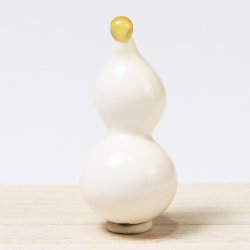 画像1: 象牙根付　ひょうたん（象牙）【岡壱名入り】（2026年5月23日掲載） ※桐箱付き