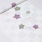 帯揚げ　絽二色桔梗に露芝　鳩羽色（はとばいろ）・利休鼠（りきゅうねずみ）（05）