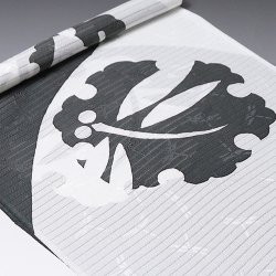 画像1: 帯揚げ　絽　雪輪にトンボと千鳥　（05）