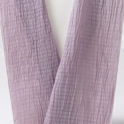 画像1: 半襟　麻絽無地　浅紫（あさむらさき）（34）
