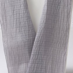 画像1: 半襟　麻絽無地　桔梗鼠（ききょうねず）（14）