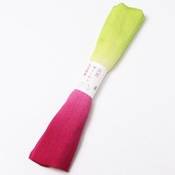 画像1: 着付道具　きんち腰紐　七色染め　＜はっきり＞