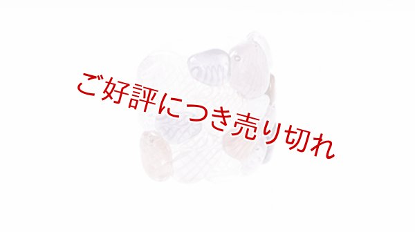 画像1: ガラス帯留め　slow sphatika（スロースパティカ）　石積み（ピンク） ※桐箱付き (1)