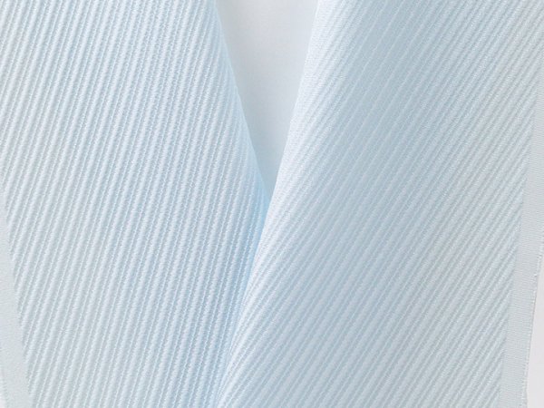 画像4: 無地半襟　ふくれ織り　斜線柄　空色（そらいろ）（05） (4)