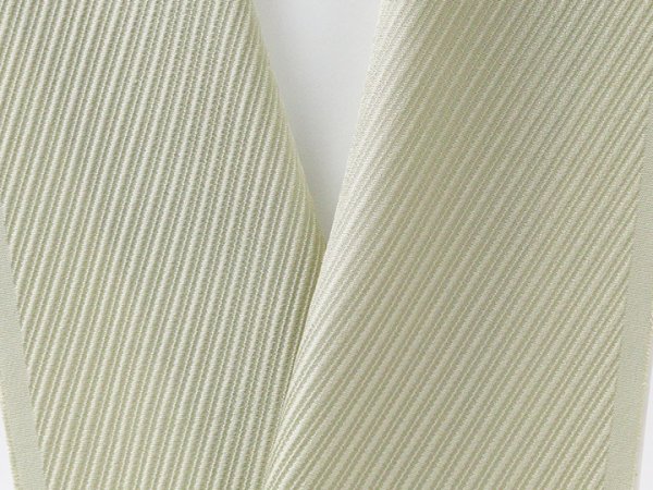 画像4: 無地半襟　ふくれ織り　斜線柄　柳鼠（やなぎねず）（04） (4)