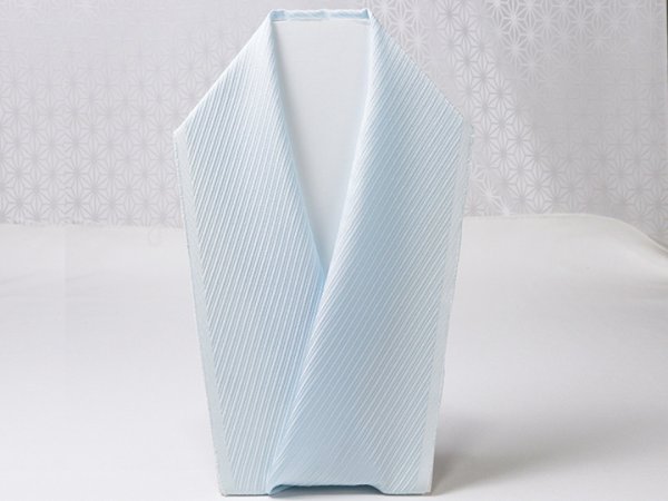 画像3: 無地半襟　ふくれ織り　斜線柄　空色（そらいろ）（05） (3)