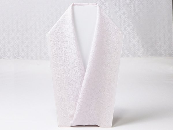 画像3: 無地半襟　ふくれ織り　小桜　ピンク（01） (3)