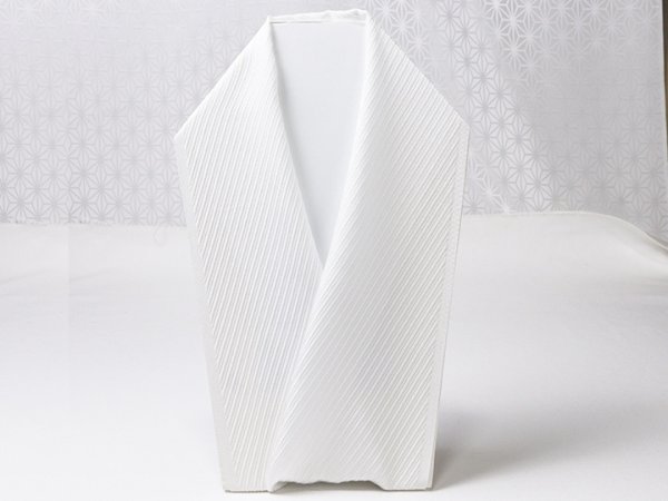 画像3: 無地半襟　ふくれ織り　斜線柄　白（しろ）（12） (3)