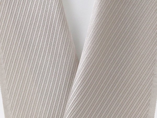 画像4: 無地半襟　ふくれ織り　斜線柄　枯野色（かれのいろ）（10） (4)