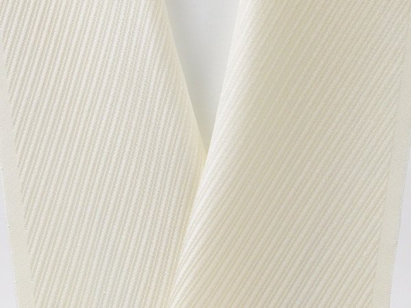 画像4: 無地半襟　ふくれ織り　斜線柄　象牙色（ぞうげいろ）（01） (4)