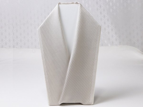 画像3: 無地半襟　ふくれ織り　斜線柄　潤色（うるみいろ）（09） (3)