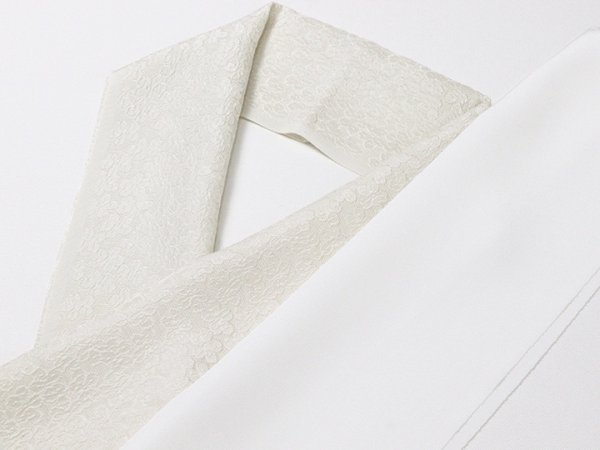 画像2: 無地半襟　ふくれ織り　小桜　グレー（03） (2)