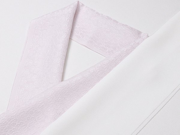 画像2: 無地半襟　ふくれ織り　小桜　ピンク（01） (2)