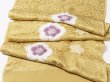 画像5: 帯揚げ　輪出し白場取り小花　芥子色（からしいろ）／鳩羽色（はとばいろ）（11） (5)