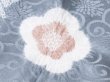 画像3: 帯揚げ　輪出し白場取り小花　紺鼠（こんねず）／鴇浅葱（ときあさぎ）（16） (3)