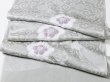 画像5: 帯揚げ　輪出し白場取り小花　銀鼠（ぎんねず）／薄色（うすいろ）（18） (5)