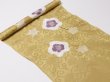画像4: 帯揚げ　輪出し白場取り小花　芥子色（からしいろ）／鳩羽色（はとばいろ）（11） (4)