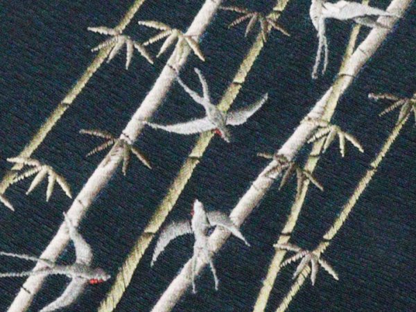 画像3: 刺繍半襟　竹燕　（03） (3)