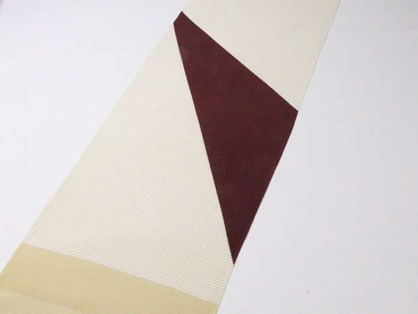 画像2: 帯揚げ　ストライプコンポジション　（01） (2)