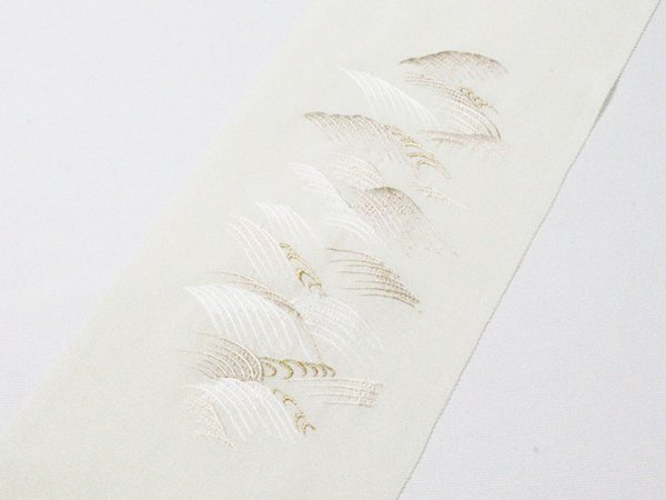 画像2: 刺繍半襟　波頭　（01） (2)