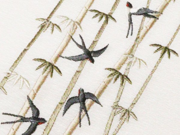 画像3: 刺繍半襟　竹燕　（02） (3)