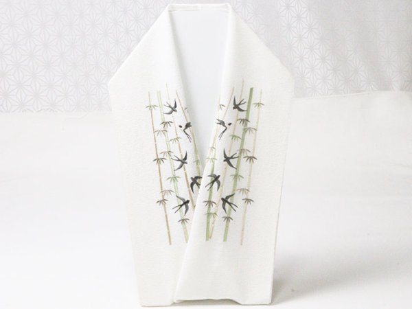 画像5: 刺繍半襟　竹燕　（01） (5)