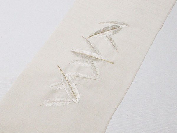 画像2: 刺繍半襟　羽根　（02） (2)