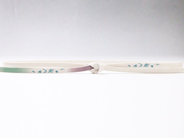 画像2: 帯締め　鳥獣戯画ぼかし切房　（05） (2)