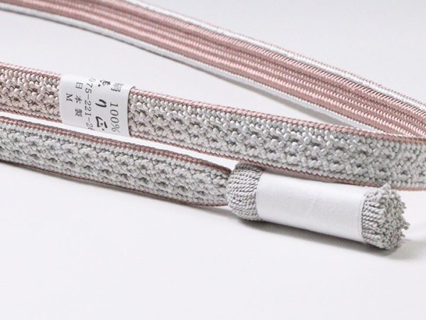 画像5: 帯締め　綾高麗耳付昼夜レインボー撚房　（07） (5)