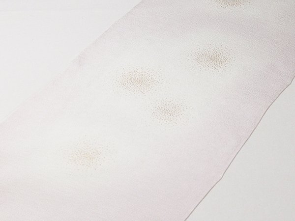 画像2: 帯揚げ　金銀箔ちらし　牡丹鼠（ぼたんねず）（01） (2)