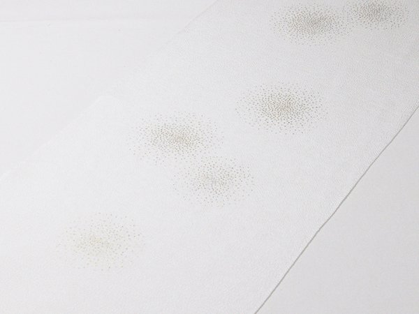 画像2: 帯揚げ　金銀箔ちらし　白（04） (2)