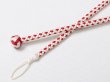 画像4: 紳士羽織紐　八津組ホタル　小田巻房　オフホワイト／深緋（こきひ）（01） (4)